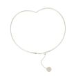 Dot | White Gold Bangle | Heart 39286