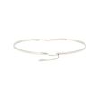 Dot | White Gold Bangle | Heart