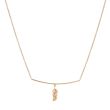 Yeva | Pink Gold Necklace | Diamond Feather 39300