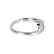 14krt witgouden slagring 1 diamant 0.10crt