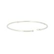 Be | White Gold Bangle | 2mm