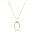 Dot | 14Carat Yellow gold Necklace | Oval