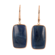 Sundrops | Earrings Pink Gold | Blue Sapphire