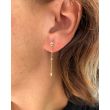 Yeva | Ear studs Yellow Gold | Navette 