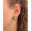 Sundrops | Ear Studs White Gold | Pearl & Peridot
