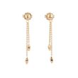 Yeva | Ear studs Pink Gold | Navette