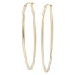 Dot | Earrings 14 Carat Yellow Gold | Oval 20 x 53 mm