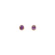 Sundrops | Earstuds Pink Gold | Amethyst Ø4mm