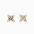 BRON | Phlox Earrings | Diamonds - Lemon Quartz 5mm