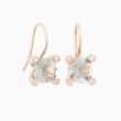 BRON | Phlox Earrings | Diamonds - Lemon Quartz 8mm