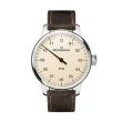 Meistersinger N°01 Am3303 43mm met ivoren wijzerplaat & stalenkast