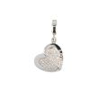 Sundrops | Clip Whitegold Heart | Diamonds