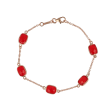 Sundrops | Bracelet 14 Carat Pink Gold | Coral