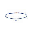 La Brune & La Blonde BB Cord Bracelet | Sapphire | Pink Gold