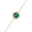 Sundrops | Bracelet 14 Carat Yellow Gold | Diamond Malachite 