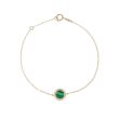 Sundrops | Bracelet 14 Carat Yellow Gold | Diamond Malachite 