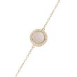 Sundrops | Bracelet 14 Carat Yellow Gold | Diamond Pink Mother Of Pearl