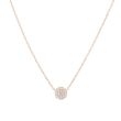 Yeva | Necklace 14 Carat Pink Gold | Diamond Pavé 