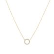 Yeva | Necklace Yellow Gold | Diamond Circle 9 mm