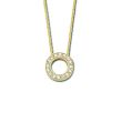 Minitials Circle of Love Pavé Diamond Necklace | 18ct Gold