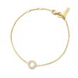 Minitials Circle of Love Pavé Chain Bracelet | 18ct Gold