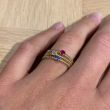 Yeva | Ring Yellow Gold | Sapphire