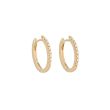 Varivello Fine Line | Yellow Gold Earrings | Large Diamonds 0.26ct