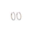 Varivello Fine Line | White Gold Earrings | Small Diamonds 0.20ct