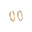 Varivello Fine Line | Yellow Gold Earrings | Large