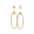 Dot | 14Carat Yellow gold Earstuds | Oval