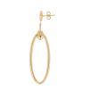 Dot | 14Carat Yellow gold Earstuds | Oval