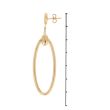 Dot | 14Carat Yellow gold Earstuds | Oval