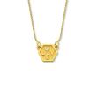 Minitials Exagoni Diamond Necklace | 18ct Gold