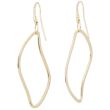 Dot | Earrings 14 Carat Yellow Gold | Organic Trapezoidal 