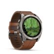 Garmin Fēnix Titanium/Leather | 51mm