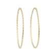 Dot | Earrings 14 Carat Yellow Gold | Twisted Ø40 mm
