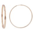 Dot | Earrings 14 Carat Pink Gold | Hoops Ø40 mm