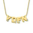 Minitials Four Blend Necklace | 18ct Gold