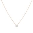 Lux | Necklace Solitaire Pink Gold | Diamond 0,30ct