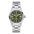 Hamilton Khaki Field Automatic Green/Steel Bracelet | 38mm | H70455160 | Juwelier van Willegen Den Haag