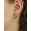 Dot | Earrings 14 Carat Yellow Gold | Hoops Ø20 mm