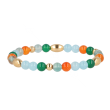 Sundrops | Bracelet Yellow gold | Carneol-agaat-aquamarine-fluorite