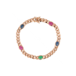 Sundrops | Bracelet Pink Gold | Sapphire - Emerald - Ruby