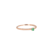 Yeva | 14carat Pinkgold Ring | Emerald