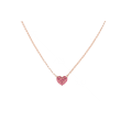 Yeva | 14carat Pinkgold Necklace | Ruby Heart