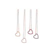 Yeva | necklace yellow gold open heart | Blue Sapphire