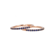 Yeva | Set Alliance Rings Pinkgold | Blue Sapphire