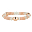 Sundrops | Bracelet Pink gold | Moonstone pink & White