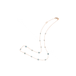 Yeva | 14carat Pinkgold Necklace | Blue topas