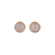 Sundrops | Earstuds 14 Carat Pink gold | chalcedony